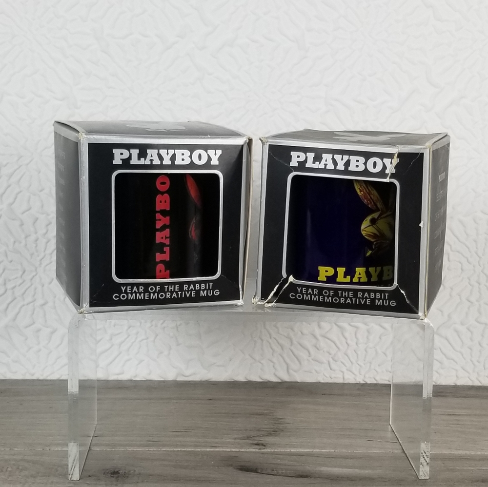 2 Playboy Year Of The Rabbit 1999 Coffee Mugs Mug